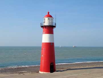 Lighthouse Blue-Sky Coast Netherlands Picture