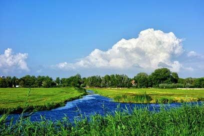 Water Field Meadow Waterway Picture