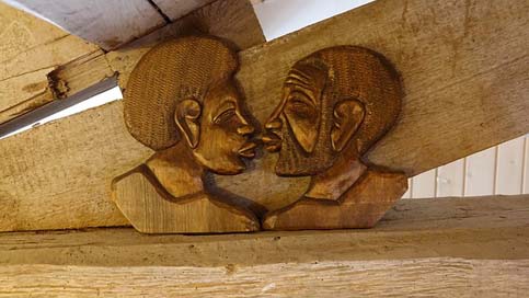 Wood Noumea Sculpture-New-Caledonia Kanak Picture