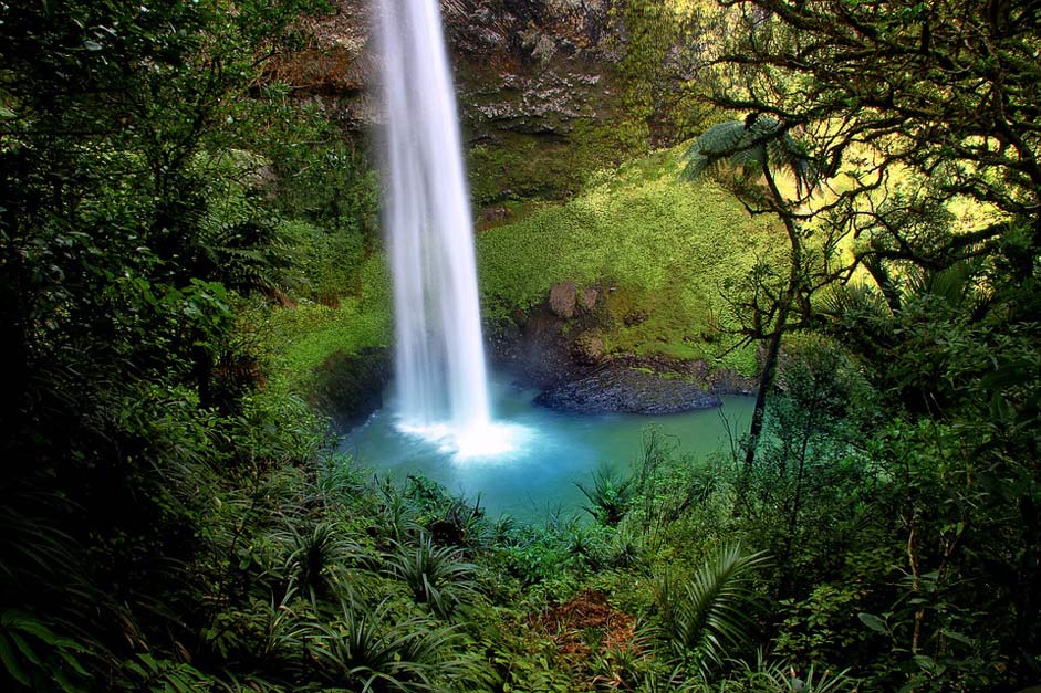 Waterfall New-Zealand Water-Fall Bridal-Veil-Fall