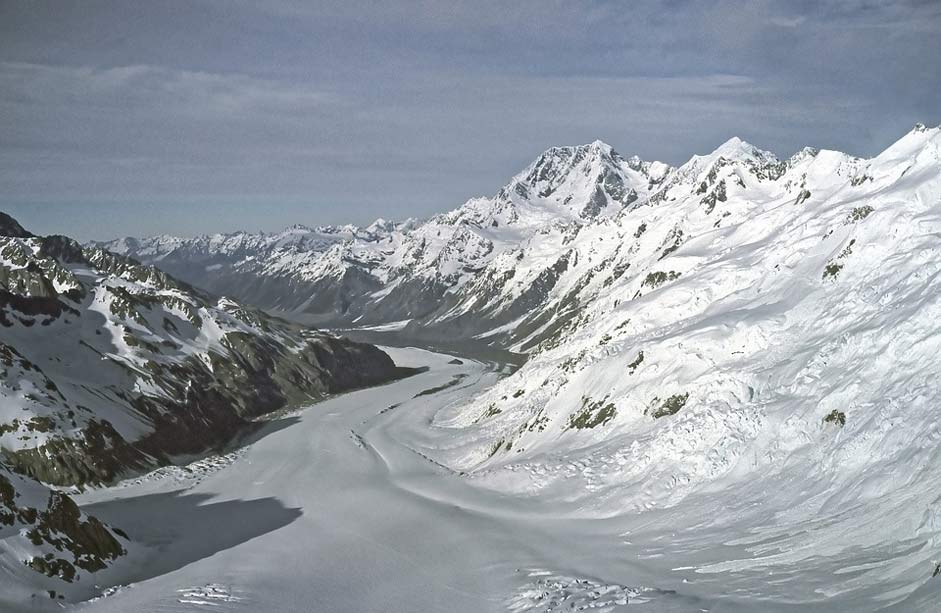 Mountains Glacier Franz-Josef-Glacier New-Zealand