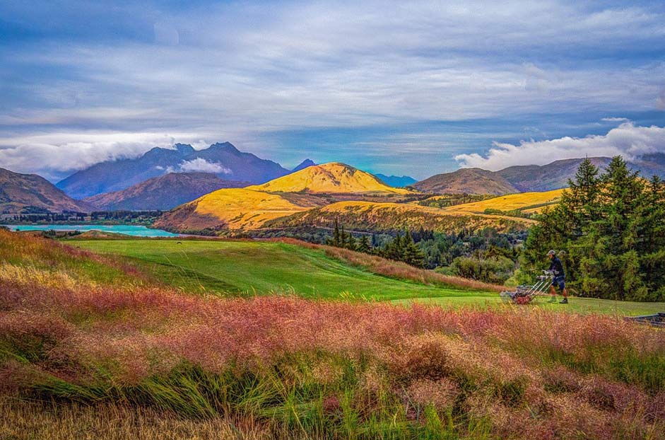 Mountains Hdr Glenorchy New-Zealand