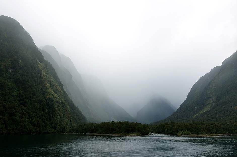 Landscape River Mountain New-Zealand