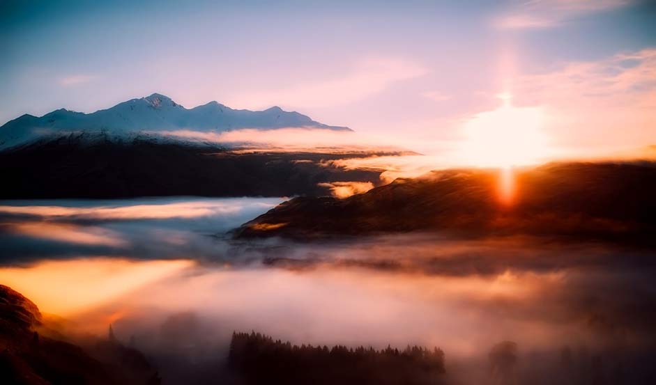 Fog Morning Sunrise New-Zealand