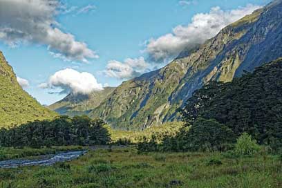 New-Zealand Mountains South-Island Monkey-Creek Picture