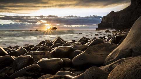 Seascape Landscape Sunrise New-Zealand Picture