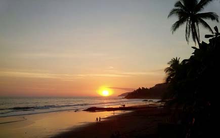 Sunset  Nicaragua Beach Picture