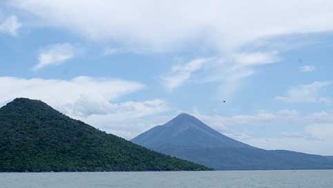 Nicaragua Landscapes Lake Volcanoes Picture