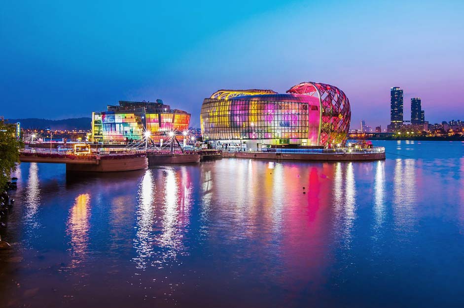 Night-View Han-River Seoul Korea