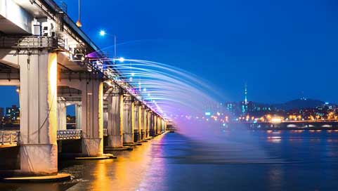 Korea Night-View Han-River Seoul Picture