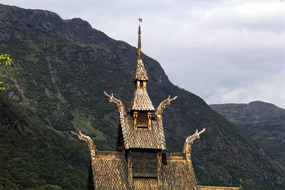 Mountains Stave-Church Norway Church