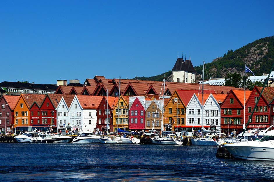 Boats Row-Of-Houses Architecture Port