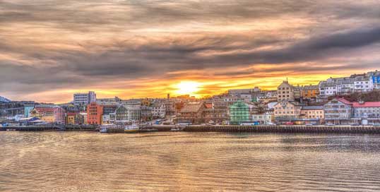 Norway Kristiansund Sunset Coast Picture