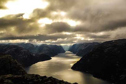 Norway Waterpolo Lysefjord Fjord Picture