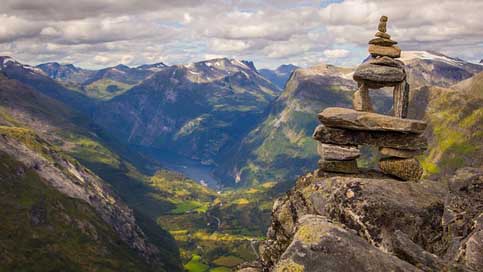 Nature Mountain Landscape Norway Picture