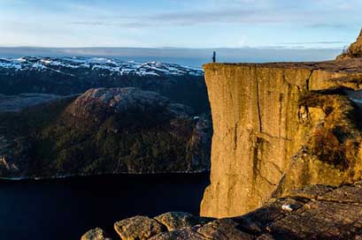 Preikestolen Rock Scandinavia Norway Picture