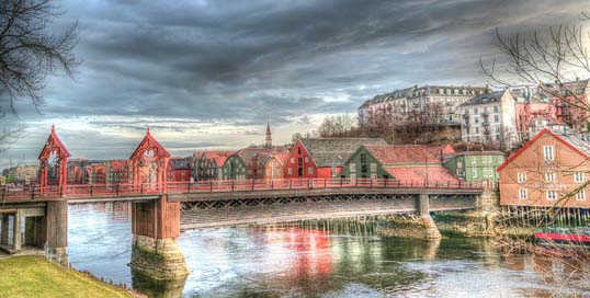 Trondheim Bridge Architecture Norway Picture