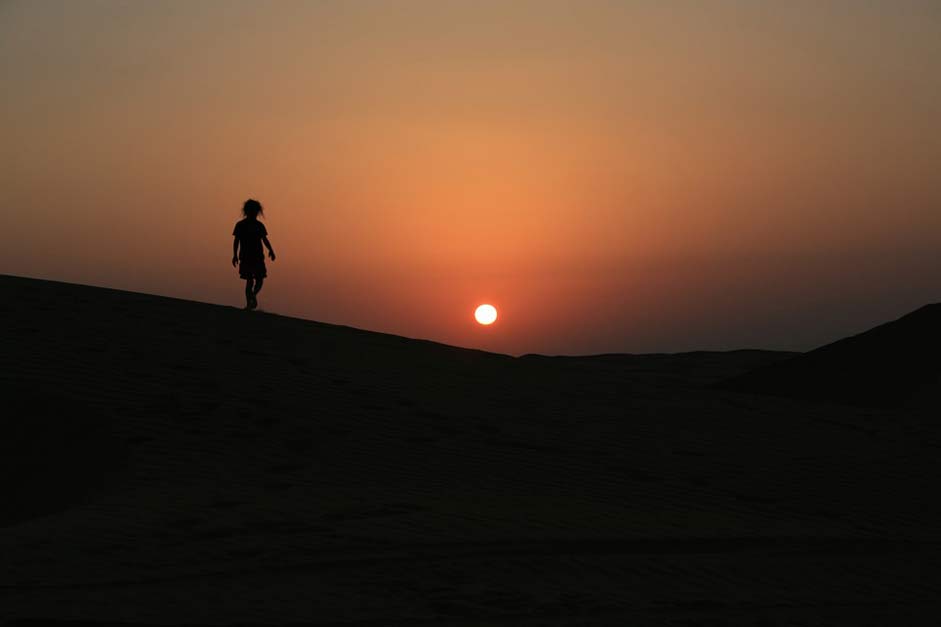 Abendstimmung Desert Sunset Oman