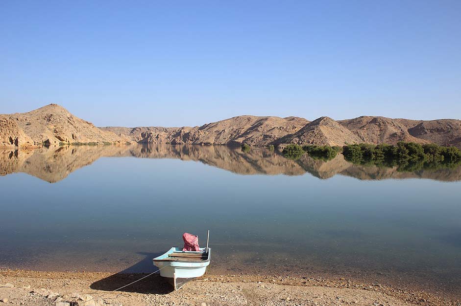 Oman Landscape Boat Sea