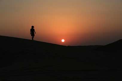 Oman Abendstimmung Desert Sunset Picture