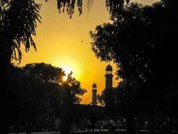 Sunset Architecture-Silhouette Islam Mosque Picture