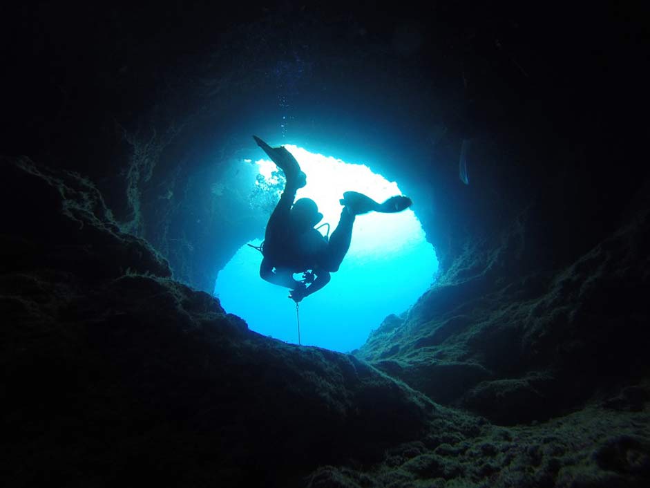 Pacific Palau Diving Cave