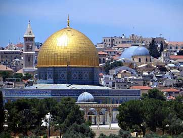 Jerusalem Religion Dome Gold Picture