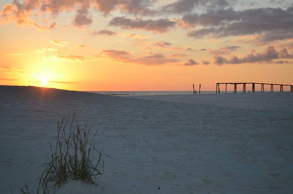 Sunset Sand Pier Beach