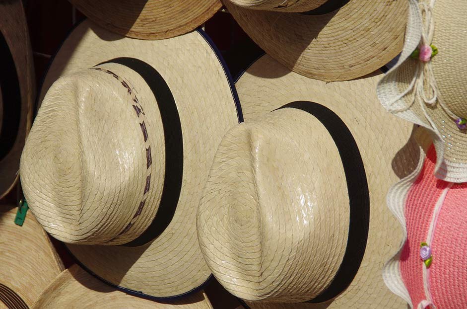 Market Hats Panama Mexico