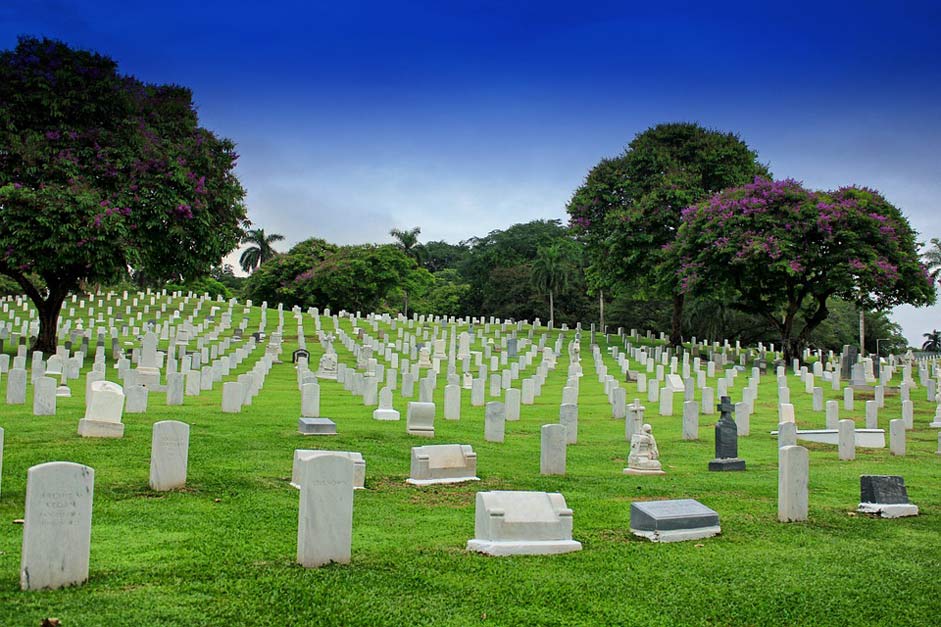 Headstones Graves Cemetery Panama