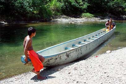 Boat Embara-Indian Panama-Canal Panama Picture