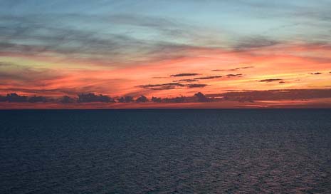 Sunset-Over-The-Water  Gulf-Of-Mexico Travel Picture