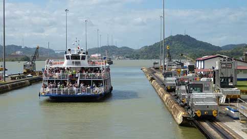 Panama Sky Caribbean Panama-Canal Picture