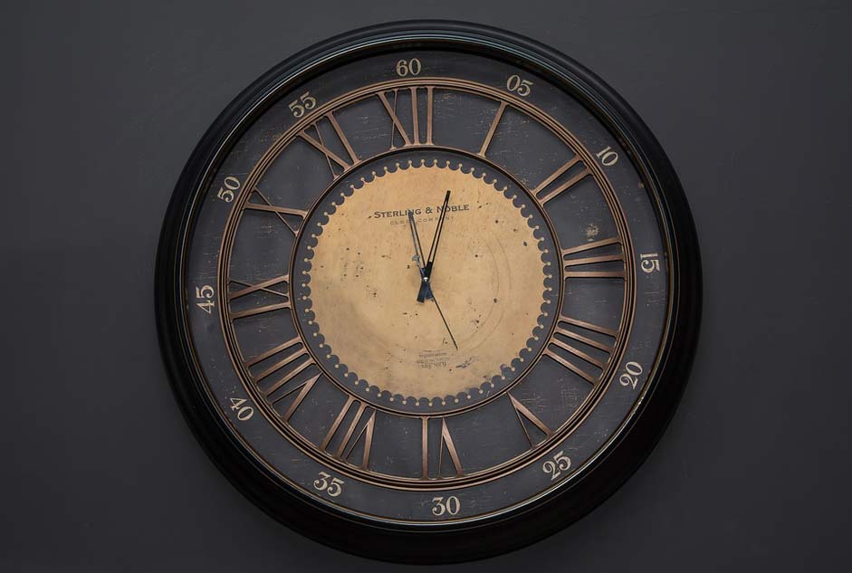 Old Minutes Hour Clock