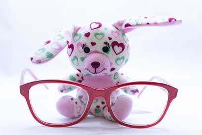 Eyeglasses Cute Hearts Teddy Picture