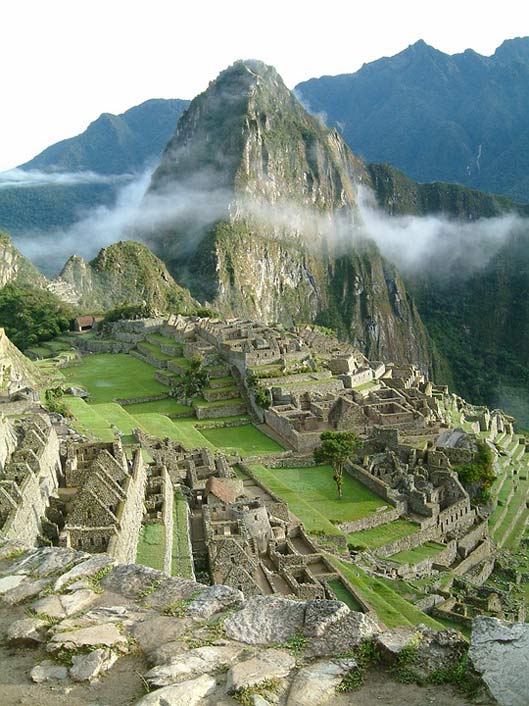 Temple Peru Incas Machu-Picchu