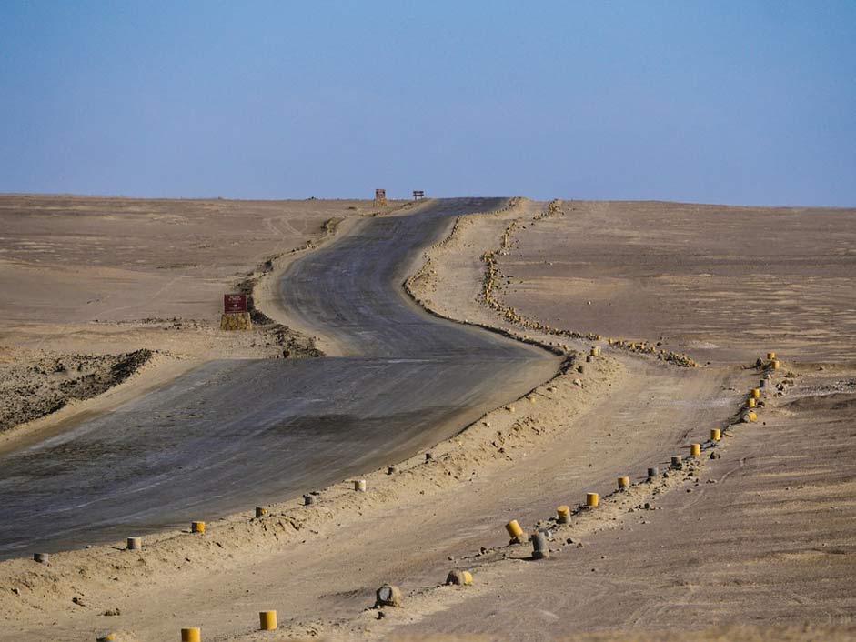 Endless Wide Desert Road