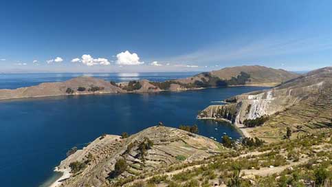 Lake Bolivia Peru Titicaca Picture