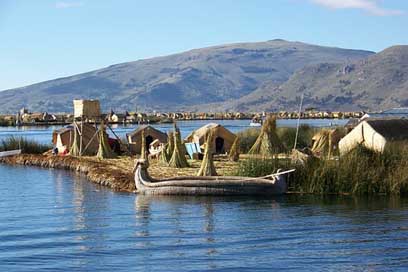 Island Floating Titicaca Lake Picture