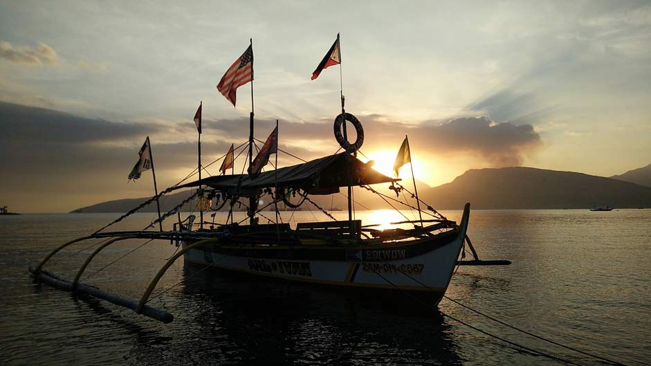 Ocean Sea Boat Sunset