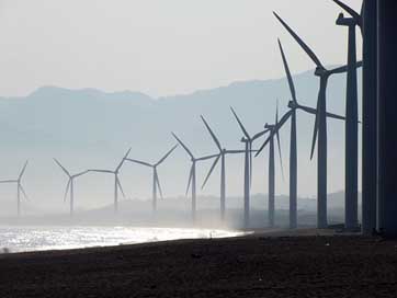 Beach Ilocos-Norte Bangui Wind-Farm Picture