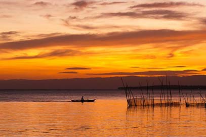 Sunset Evening Dusk Water Picture