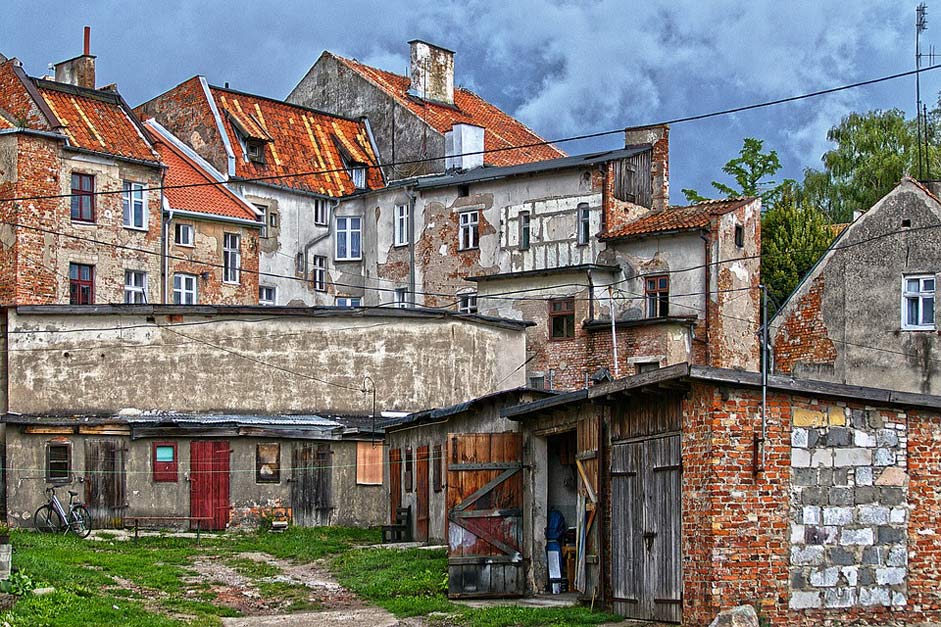 Window Facades Building Backyard