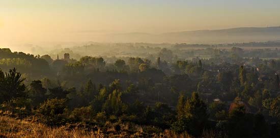 View Sunrise Panorama Landscape Picture