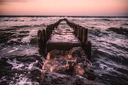 Jetty Relic Remains Pier Picture