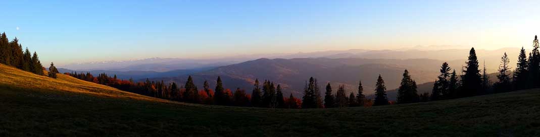 Mountains Sunset View Panorama Picture