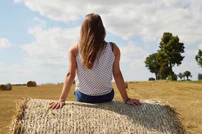 Field Agriculture Woman Harvest Picture