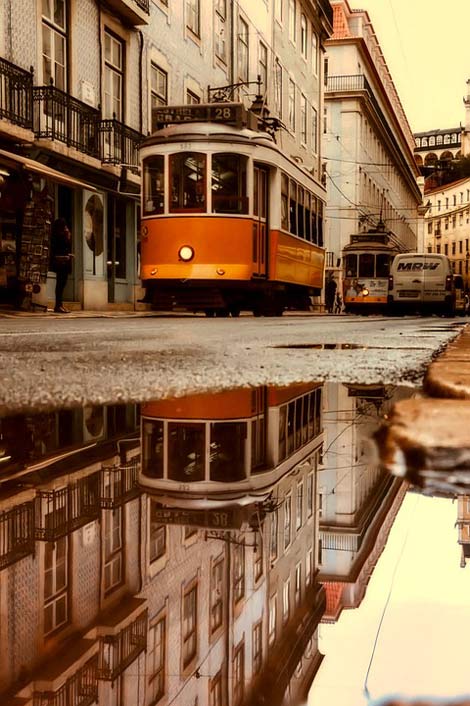 Streetcar Trolley Portugal Lisbon