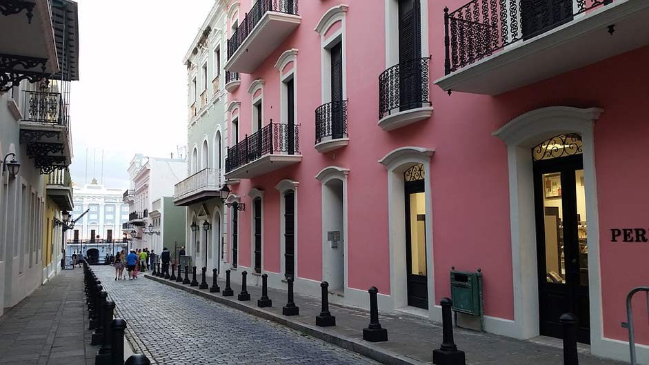 Puerto-Rico Street Architecture Cobblestone