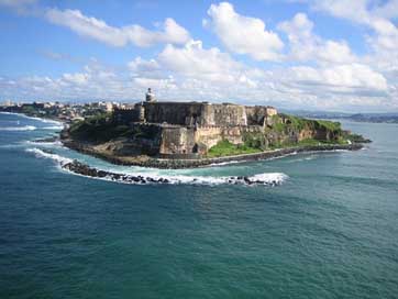 Puerto-Rico Blue-Sky Ocean View Picture